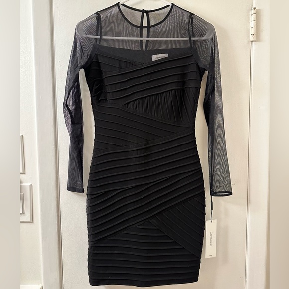 Calvin Klein Petite Bodycon Dress 2P - Picture 3 of 10
